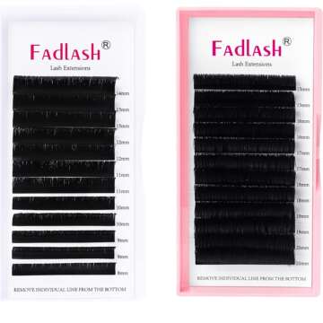 Eyelash Extensions FADLASH Easy Fan Lashes With Double Layer Rapid Blooming Lash Extension Supplies Handmade Soft Auto-Fan
