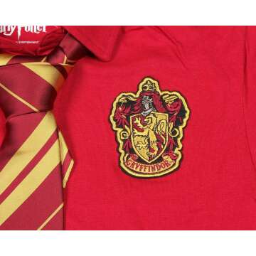 Gryffindor Red Costume Polo with Tie for Fans