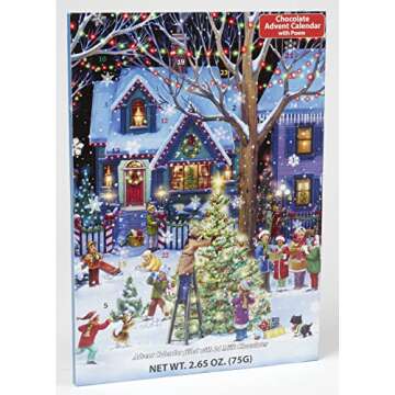 Vermont Christmas Company Christmas Cheer Chocolate Advent Calendar (Countdown to Christmas)