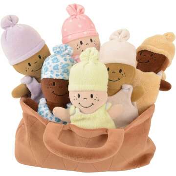 Creative Minds Basket of Babies Soft Baby Dolls - Perfect Playtime Companions