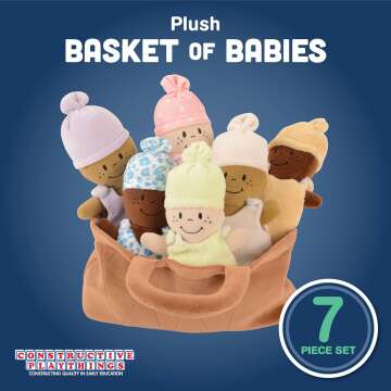 Basket of Babies Soft Dolls for Kids - Creative Fun