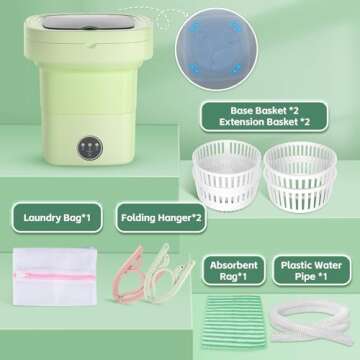 Portable Mini Washing Machine for Travel & Apartments