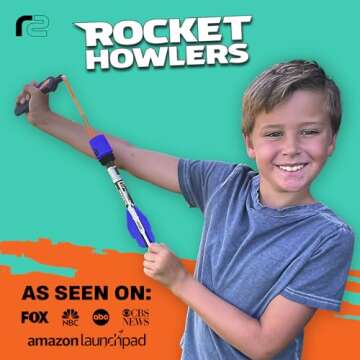 Toy Rocket Launcher for Kids: Outdoor Toys Slingshot Rockets Launchers - Easter Gifts for Boys & Girls All Ages 8 & Up - Easter Basket Stuffers & Boy Gifts for 8 9 10 11 12 Year Old Boys Gift Ideas