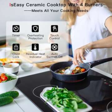 30" Electric Cooktop - 4 Burners with Touch Controls