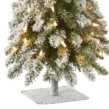 3 ft Pre-lit Mini Christmas Tree with White Lights