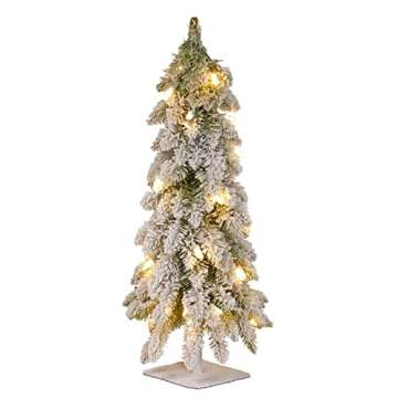 3 ft Pre-lit Mini Christmas Tree with White Lights