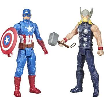 6 Action Figures, 12-Inch Toys, Inspired By Marvel Comics, For Kids Ages 4 And Up (Amazon Exclusive)