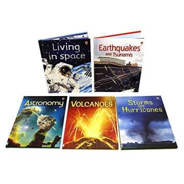 Usborne Beginners Series Science Collection 10 Books Box Set (Earthquakes & Tsunamis, Sun Moon and Stars, Living in Space, Storms and Hurricanes, Volcanoes, Astronomy, The Solar System, Your Body, Pla