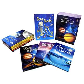 Usborne Beginners Series Science Collection 10 Books Box Set (Earthquakes & Tsunamis, Sun Moon and Stars, Living in Space, Storms and Hurricanes, Volcanoes, Astronomy, The Solar System, Your Body, Pla