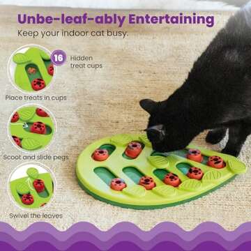 Catstages by Nina Ottosson Buggin' Out Puzzle & Play - Interactive Cat Treat Puzzle