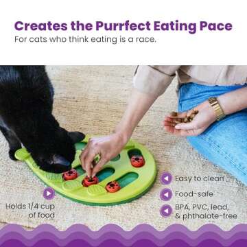 Catstages by Nina Ottosson Buggin' Out Puzzle & Play - Interactive Cat Treat Puzzle