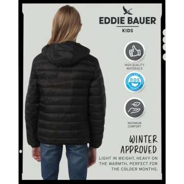 Eddie Bauer Girls' Insulated Down Coat Size 10-12