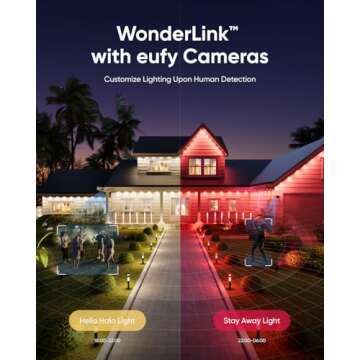 eufy Permanent Outdoor Lights E22, 50ft with 30 Triple-LED Lights, Smart RGBWW Christmas Lights, Daily and Holiday, IP67 Waterproof, AI Lighting Themes for Christmas Decorations, Links with Cameras