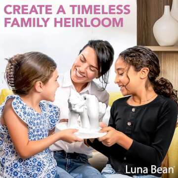 Luna Bean Oversize XL Family Hand Casting Kit - Perfect for Family Fun