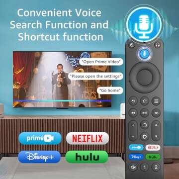 Voice Remote for TV Stick/Cube - Compatible with Insignia, Toshiba & Pioneer