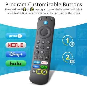 Voice Remote for TV Stick/Cube - Compatible with Insignia, Toshiba & Pioneer