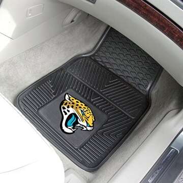 FANMATS - 8897 NFL Jacksonville Jaguars Vinyl Heavy Duty Car Mat 18"x27"