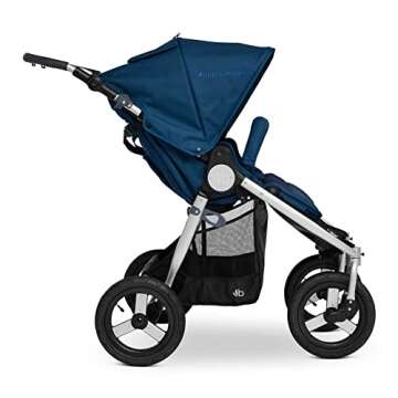 Bumbleride Indie Twin Double Stroller | All-Terrain | Lightweight | Eco-Friendly | Infant Ready Adjustable Seat | Easy, Compact Fold | All-Wheel Suspension (Indie Twin 2022, Maritime)