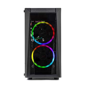 SkyTech Blaze II Gaming Computer PC Desktop – Ryzen 5 2600 6-Core 3.4 GHz, NVIDIA GeForce GTX 1650 Super 4G, 500G SSD, 8GB DDR4, RGB, AC WiFi, Windows 10 Home 64-bit