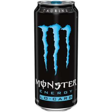 Lo-Carb Monster Energy, Energy Drink, 16 Ounce (Pack of 24)