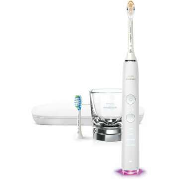 Philips Sonicare DiamondClean Smart Electric, Rechargeable Toothbrush for Complete Oral Care – 9300 Series, White, HX9903/05