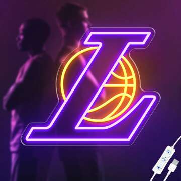 Dimmable Basketball Neon Sign - Perfect LED Decor for Fans