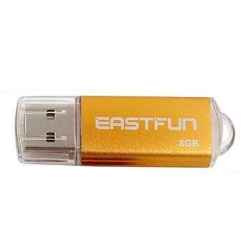 EASTFUN 5Pcs USB Flash Drive - 8GB Mixed Colors