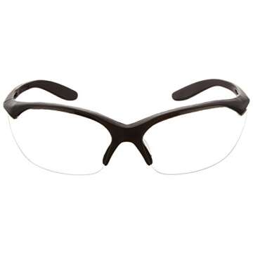 Howard Leight by Honeywell Vapor II Sharp-Shooter Shooting Glasses, Clear Lens (R-01535)