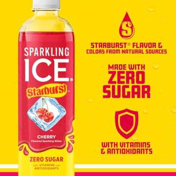 Sparkling Ice STARBURST Cherry Sparkling Water 12 Pack