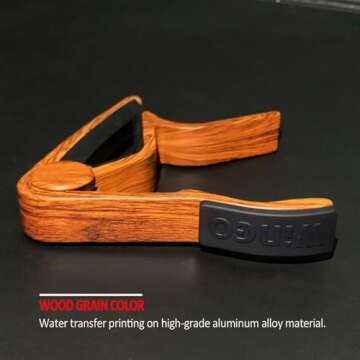 WINGO Guitar Capo with Picks - Rosewood Design