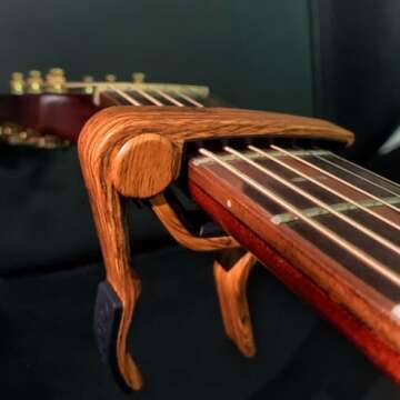 WINGO Guitar Capo with Picks - Rosewood Design