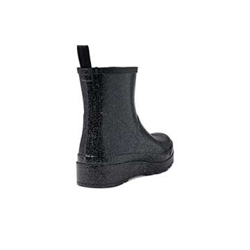 Hunter Footwear Women's Play Short Starcloud Rain Boot, Black, 7