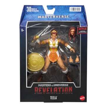 Masters Of The Universe Masterverse Collection, 7-In MOTU Teela Battle Figures For Storytelling Play And Display, Gift For Kids Age 6 And Older And Adult Collectors