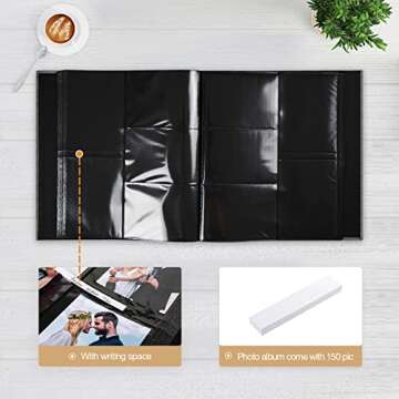 Potricher Linen Photo Album - 1000 Photo Capacity