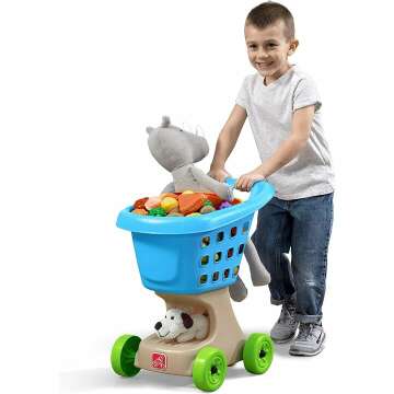 Step2 Little Helper's Shopping Cart - Blue Toy for Kids