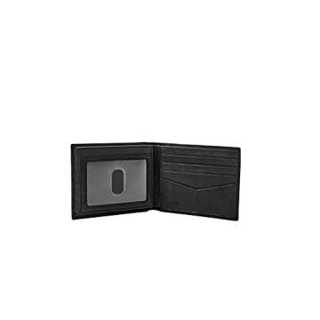 Fossil Men's RFID-Blocking Leather Wallet in Black