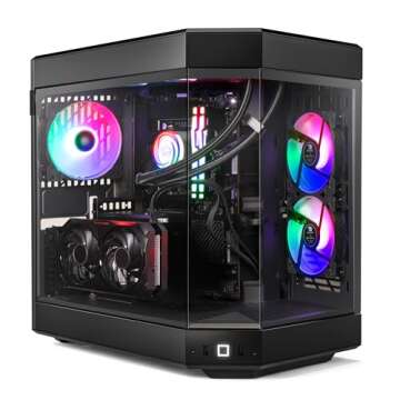 iBUYPOWER Y60 Black Gaming PC Computer Desktop Y60BA9N47TS03 (AMD Ryzen 9 7900X CPU, NVIDIA GeForce RTX 4070 Ti Super 16GB GPU, 32GB DDR5 RGB 5200MHz RAM, 2TB NVMe, WiFi Ready, Windows 11 Home)