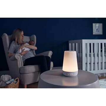 Hatch Rest+ 1st Gen Baby Sound Machine, Night Light, Time-to-Rise Plus Audio Monitor, White Noise Soother, Toddler Sleep Trainer, Kids Alarm Clock, Nightlight