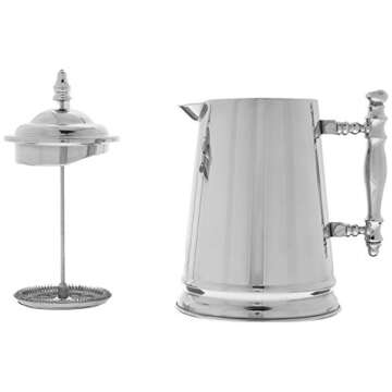 Francois et Mimi 791769491887 Coffee Press, 34-Ounce, Stainless Steel