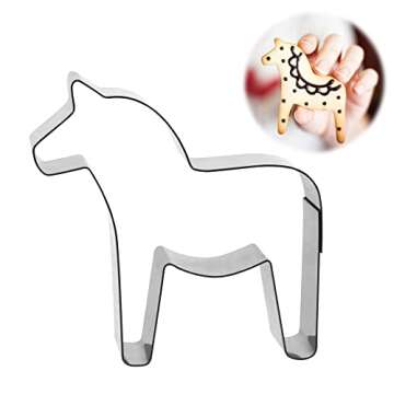 COLIBROX Scandinavian Sweden Swedish Dala Horse Cookie Cutter #186HOR