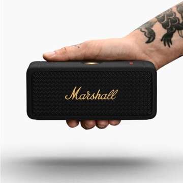 Marshall Emberton II Bluetooth Speaker - Black & Brass