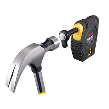 TAJIMA Plumb Bob Setter - 14 oz (400g) Magnetic Plumb-Rite with 14.5 ft Auto Recoil Cord & Quick-Stabilizing Bob - PZB-400GP