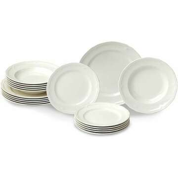 Villeroy & Boch Manoir 18-Piece Dinnerware Set - Elegant White Premium Porcelain