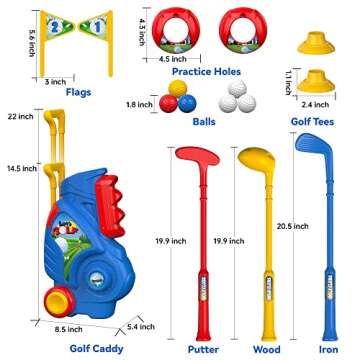 Liberry Toddler Golf Set for Indoor & Outdoor Fun