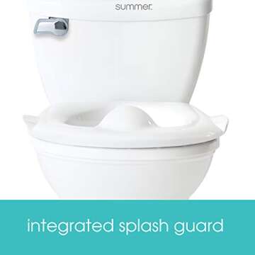 Ingenuity My Size Potty with Transition Ring & Storage,White-Realistic Potty Training Toilet-Features Interactive Toilet Handle, Removable Potty Topper and Pot, Wipe Compartment, and Splash Guard