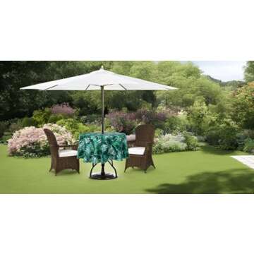 Patio Tablecloth with Umbrella Hole – Outdoor Style!