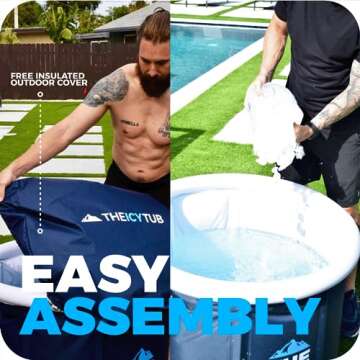 The Icy Tub - Ice Bath Tub, Cold Plunge Tub, for Athletes Recovery Inflatable Portable Tub Outdoor, Ice Water Plunge Pod Barrel Cold Therapy Pool