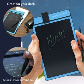 Reusable Boogie Board Writing Pad with Stylus - Instant Erase