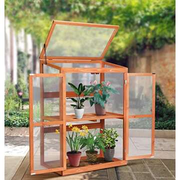 Wooden Greenhouse for Garden Lovers