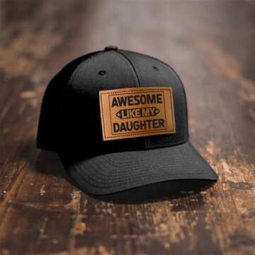 Gifts for Dad from Daughter on Christmas - Dad Gifts for Christmas, Fathers Day from Daughter - Dad Birthday Gift from Daughter - Dad Christmas Hat from Daughter - Awesome Dad Trucker Hat